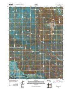 New Sharon Iowa Historical topographic map, 1:24000 scale, 7.5 X 7.5 Minute, Year 2010