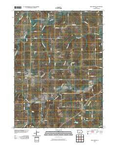 New Virginia Iowa Historical topographic map, 1:24000 scale, 7.5 X 7.5 Minute, Year 2010