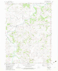 Newbern Iowa Historical topographic map, 1:24000 scale, 7.5 X 7.5 Minute, Year 1982