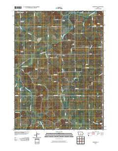 Newbern Iowa Historical topographic map, 1:24000 scale, 7.5 X 7.5 Minute, Year 2010