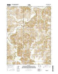 Newbern Iowa Current topographic map, 1:24000 scale, 7.5 X 7.5 Minute, Year 2015