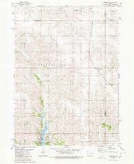 Newburg Iowa Historical topographic map, 1:24000 scale, 7.5 X 7.5 Minute, Year 1980