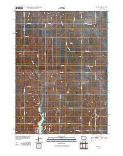 Newburg Iowa Historical topographic map, 1:24000 scale, 7.5 X 7.5 Minute, Year 2010