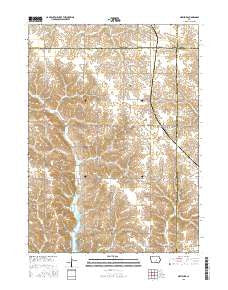 Newburg Iowa Current topographic map, 1:24000 scale, 7.5 X 7.5 Minute, Year 2015