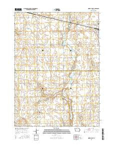 Newell West Iowa Current topographic map, 1:24000 scale, 7.5 X 7.5 Minute, Year 2015