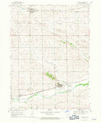 Newhall Iowa Historical topographic map, 1:24000 scale, 7.5 X 7.5 Minute, Year 1968