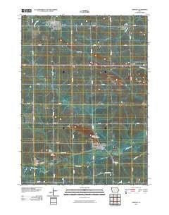 Newhall Iowa Historical topographic map, 1:24000 scale, 7.5 X 7.5 Minute, Year 2010