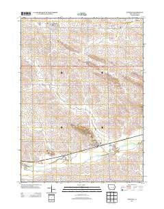 Newhall Iowa Historical topographic map, 1:24000 scale, 7.5 X 7.5 Minute, Year 2013