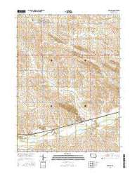 Newhall Iowa Current topographic map, 1:24000 scale, 7.5 X 7.5 Minute, Year 2015