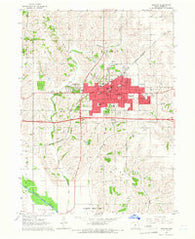 Newton Iowa Historical topographic map, 1:24000 scale, 7.5 X 7.5 Minute, Year 1965