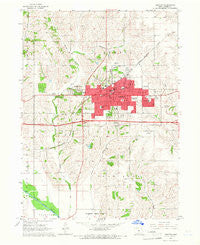 Newton Iowa Historical topographic map, 1:24000 scale, 7.5 X 7.5 Minute, Year 1965