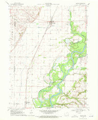 Nichols Iowa Historical topographic map, 1:24000 scale, 7.5 X 7.5 Minute, Year 1970