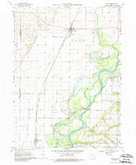 Nichols Iowa Historical topographic map, 1:24000 scale, 7.5 X 7.5 Minute, Year 1970