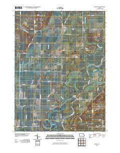 Nichols Iowa Historical topographic map, 1:24000 scale, 7.5 X 7.5 Minute, Year 2010