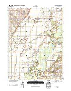 Nichols Iowa Historical topographic map, 1:24000 scale, 7.5 X 7.5 Minute, Year 2013