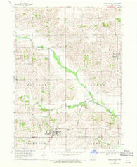 North English Iowa Historical topographic map, 1:24000 scale, 7.5 X 7.5 Minute, Year 1968