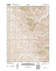 North Branch Iowa Historical topographic map, 1:24000 scale, 7.5 X 7.5 Minute, Year 2013