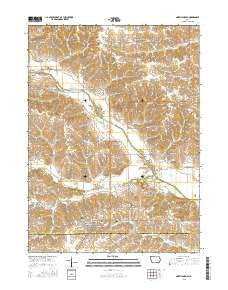 North English Iowa Current topographic map, 1:24000 scale, 7.5 X 7.5 Minute, Year 2015