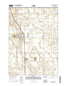 Northwood Iowa Current topographic map, 1:24000 scale, 7.5 X 7.5 Minute, Year 2015