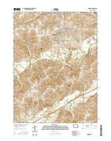 Norwalk Iowa Current topographic map, 1:24000 scale, 7.5 X 7.5 Minute, Year 2015