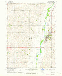 Oakland Iowa Historical topographic map, 1:24000 scale, 7.5 X 7.5 Minute, Year 1963