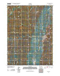 Oakland Iowa Historical topographic map, 1:24000 scale, 7.5 X 7.5 Minute, Year 2010