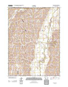 Oakland Iowa Historical topographic map, 1:24000 scale, 7.5 X 7.5 Minute, Year 2013