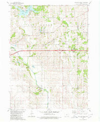 Oakland Acres Iowa Historical topographic map, 1:24000 scale, 7.5 X 7.5 Minute, Year 1980