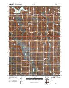 Oakland Acres Iowa Historical topographic map, 1:24000 scale, 7.5 X 7.5 Minute, Year 2010