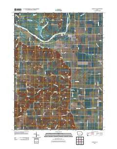 Oakville Iowa Historical topographic map, 1:24000 scale, 7.5 X 7.5 Minute, Year 2012
