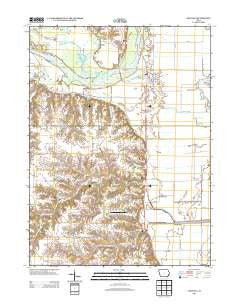 Oakville Iowa Historical topographic map, 1:24000 scale, 7.5 X 7.5 Minute, Year 2013