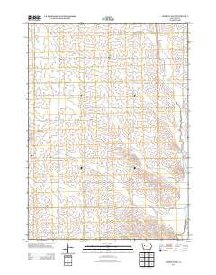 Odebolt East Iowa Historical topographic map, 1:24000 scale, 7.5 X 7.5 Minute, Year 2013