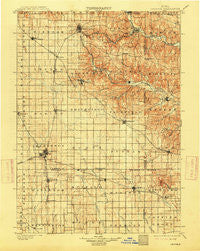Oelwein Iowa Historical topographic map, 1:125000 scale, 30 X 30 Minute, Year 1901
