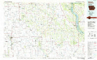 Oelwein Iowa Historical topographic map, 1:100000 scale, 30 X 60 Minute, Year 1984