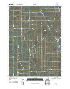 Oelwein SE Iowa Historical topographic map, 1:24000 scale, 7.5 X 7.5 Minute, Year 2010