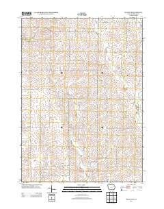 Oelwein SE Iowa Historical topographic map, 1:24000 scale, 7.5 X 7.5 Minute, Year 2013
