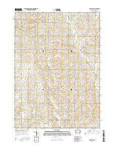 Oelwein SE Iowa Current topographic map, 1:24000 scale, 7.5 X 7.5 Minute, Year 2015