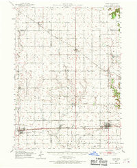 Ogden Iowa Historical topographic map, 1:62500 scale, 15 X 15 Minute, Year 1951
