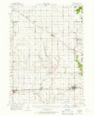 Ogden Iowa Historical topographic map, 1:62500 scale, 15 X 15 Minute, Year 1951