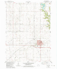 Ogden Iowa Historical topographic map, 1:24000 scale, 7.5 X 7.5 Minute, Year 1982