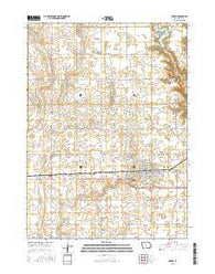 Ogden Iowa Current topographic map, 1:24000 scale, 7.5 X 7.5 Minute, Year 2015