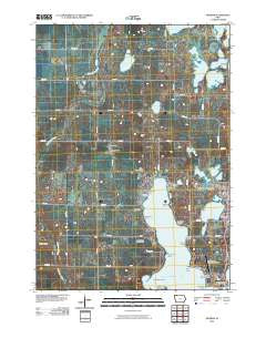 Okoboji Iowa Historical topographic map, 1:24000 scale, 7.5 X 7.5 Minute, Year 2010