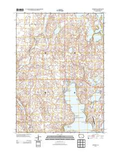 Okoboji Iowa Historical topographic map, 1:24000 scale, 7.5 X 7.5 Minute, Year 2013