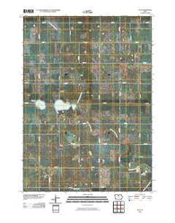 Olaf Iowa Historical topographic map, 1:24000 scale, 7.5 X 7.5 Minute, Year 2010