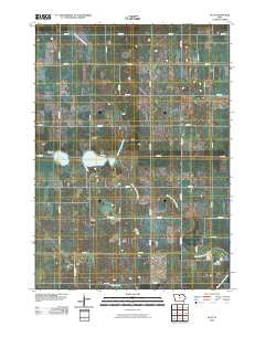 Olaf Iowa Historical topographic map, 1:24000 scale, 7.5 X 7.5 Minute, Year 2010