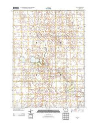 Olaf Iowa Historical topographic map, 1:24000 scale, 7.5 X 7.5 Minute, Year 2013