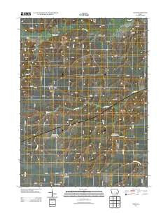 Ollie Iowa Historical topographic map, 1:24000 scale, 7.5 X 7.5 Minute, Year 2013