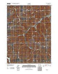 Olmitz Iowa Historical topographic map, 1:24000 scale, 7.5 X 7.5 Minute, Year 2010