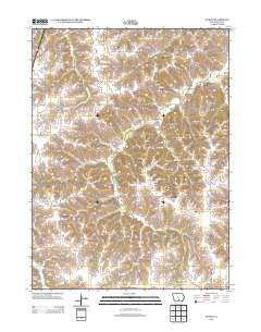 Olmitz Iowa Historical topographic map, 1:24000 scale, 7.5 X 7.5 Minute, Year 2013