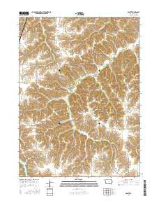 Olmitz Iowa Current topographic map, 1:24000 scale, 7.5 X 7.5 Minute, Year 2015